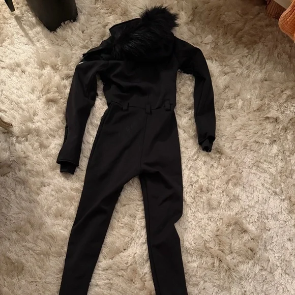 ASOS 4505 Ski belted ski suit with slim kick leg and faux fur hood NWT - Picture 5 of 7